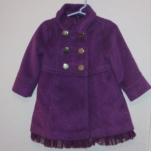 BabyGap Girls Purple  Sparkle Coat